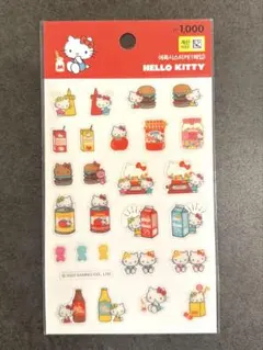 【韓国限定】ハローキティ 立体シール キラキララメシール ぷっくりシール 平成