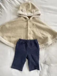 Mikihouse ミキハウス フリースポンチョ レギンス70-90cm