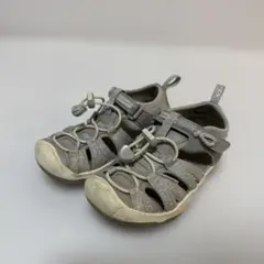 【美品】keen サンダル グレー　ラメ入り　15㎝