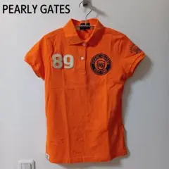 PEARLY GATES/パーリーゲイツ　ポロシャツ　オレンジ　Mのサムネイル