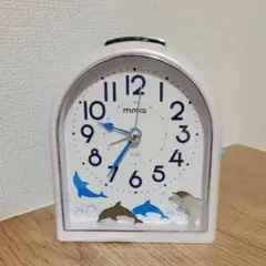 ジャンク品　置き時計　ドルフィン