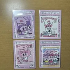エスターバニー オリジナルステッカー4枚セット セブンイレブン