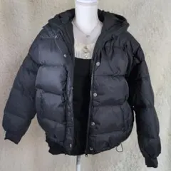 00s 短丈 リバーシブル jouetie ダウンジャケット ブラック y2k