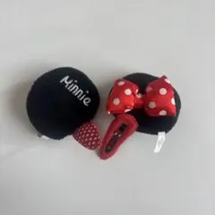 ディズニーリゾート　ミニー　ヘアピン　ヘアパッチン