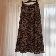 アーバンリサーチロングスカート　レオパードスカート