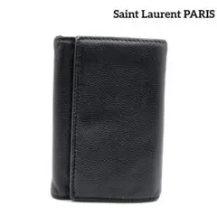 Saint Laurent PARIS　6連キーケース　背面ジップ　ブラック　黒のサムネイル