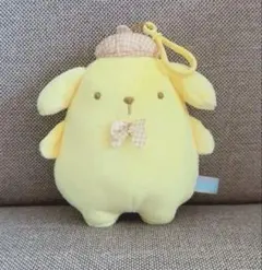 ポムポムプリン くりっぴぃ マスコット ぬいぐるみ チェック柄