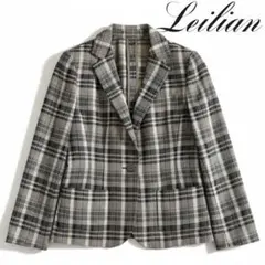 美品♡ レリアン 涼しげ透け感♡ チェック柄 美シルエット♡ ジャケット