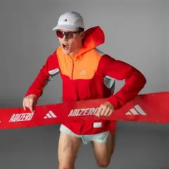 adidas ADIZERO ウィンドブレーカー レッド/オレンジ
