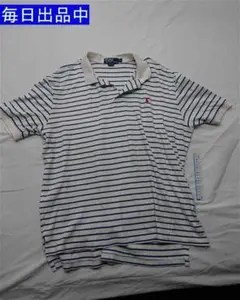 ◎ポロ ラルフローレン ボーダー 半袖ポロシャツ XL メンズ