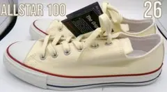 新品 コンバースオールスター 100 colors OX ナチュラル 26