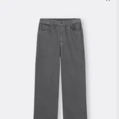 グレー コーデュロイパンツ GU