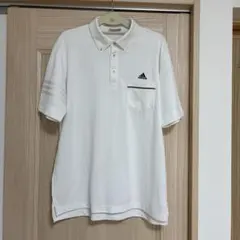 adidas ポロシャツ ホワイト 半袖 L