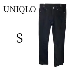 ★美品 UNIQLO ユニクロ ブラック デニム・ジーンズ（ストレート） S
