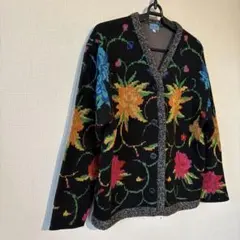 極美品‼️✨【KENZO ENFANT】ケンゾーアンファン 花柄ニットカーディガン