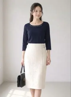 【即日発送】 アプワイザー リッシェ レース タイトスカート M 2のサムネイル