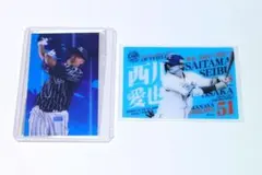 ライオンズ　西川愛也　ピックアッププレイヤーズカード　ステッカー