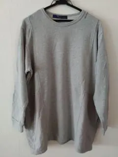 グレー サイドポケット付き トレーナー