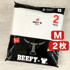 Hanes　BEEFY　ビーフィー　Tシャツ　半袖　M　白　2枚組　ユニセックスのサムネイル