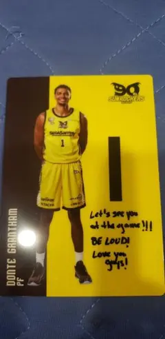 サンロッカーズ渋谷　ドンテ・グランタム選手　ハードプロマイド