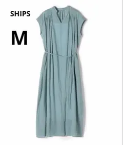 【SHIPS】シップス　タックカフタンフレンチスリーブワンピース　コットンのサムネイル