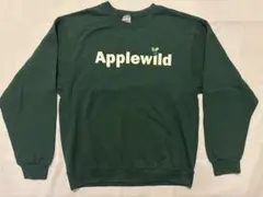 【古着】JERZEES NUBLEND ロゴ入り ダークグリーン スウェット