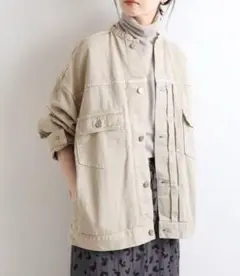 【定価2.7万】イエナ カラーチノリメイクルーズブルゾン ノーカラー ジャケット