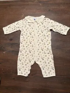 プチバトー　花柄　ロンパース 6M/67cm