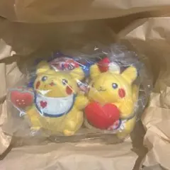 ポケモン　ピカチュウダイナー マスコット ハンバーガー ハート 2体セット