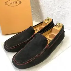 ✨極美品✨　トッズ　ローファー　スエード　黒　25のサムネイル