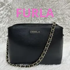 専用　美品 FURLA TESSA テッサ 本革  ブラック　2wayショルダー Amazon | [フルラ]アウトレット ショルダーバッグ テッサ チェーン