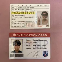 片寄涼太　トレカ　少年クロニクル　免許証　GLP　IDカード