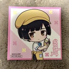 ヘタリア　日本　ステッカー　シール　特典　アモクレープ　AMOカフェ　本田菊