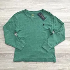 【ポロ ラルフローレン】無地 ロンT グリーン 140 キッズ 長袖 男の子