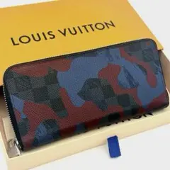 【美品】ルイヴィトン カモフラージュ ダミエグラフィット ヴェルティカル 長財布