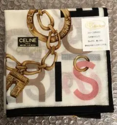 CELINE チェーンデザイン ハンカチ 58cm