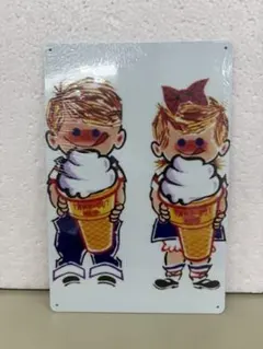 ニックン＆セイチャン ブリキ看板 レトロ看板☆ 新品 アンティーク