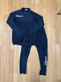 ATHLETA 黒 セットアップ L