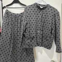 グレー水玉スカートセットアップ