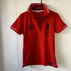 ゴルフ用ポロシャツ レッド
