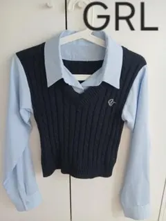 GRL レイヤード風 ニット 長袖