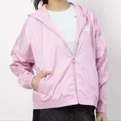 【新品タグ付】PUMACLASSICSフード付きウーブンジャケットピンクM