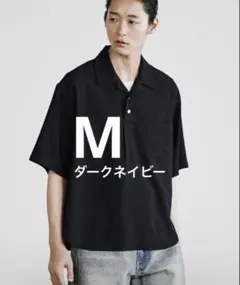 WASHER H/S SKIPPER SHIRT ダークネイビーMサイズのサムネイル
