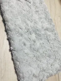 ブラシファー生地 ライトグレー