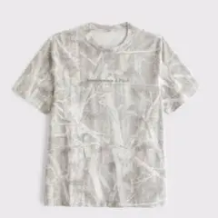 新品タグ付Abercrombie&Fitch刺繍ロゴメンズTシャツ★サイズS