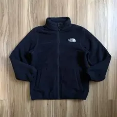 150ノースフェイス子供ブラック黒フリースジャケット裏ボア