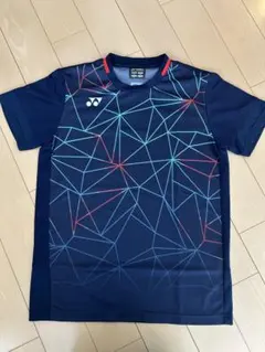 【美品】YONEX　ヨネックス　ゲームシャツ　ユニS　ネイビー