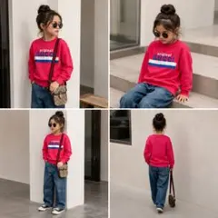 美品GUCCI グッチ キッズ トレーナー 6サイズ 120cm ピンク ロゴのサムネイル