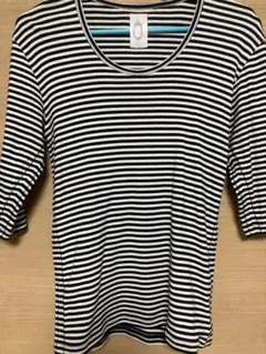 ストライプ 七分袖カットソー インナー