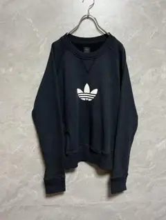 90s adidas トレフォイルロゴ 短丈スウェット フェード